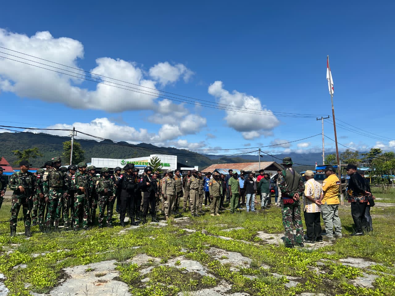 Sinergitas TNI–Polri dan Pemda Berantas Penyakit Sosial di Kabupaten Pegunungan Bintang