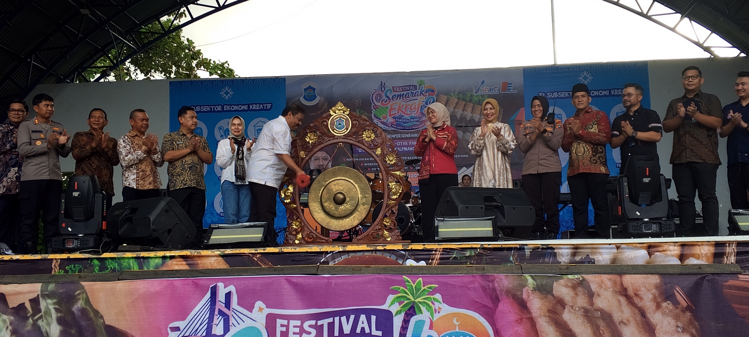 Ekraf Pangkalpinang ke 2 dibuka langsung oleh Prof Udin