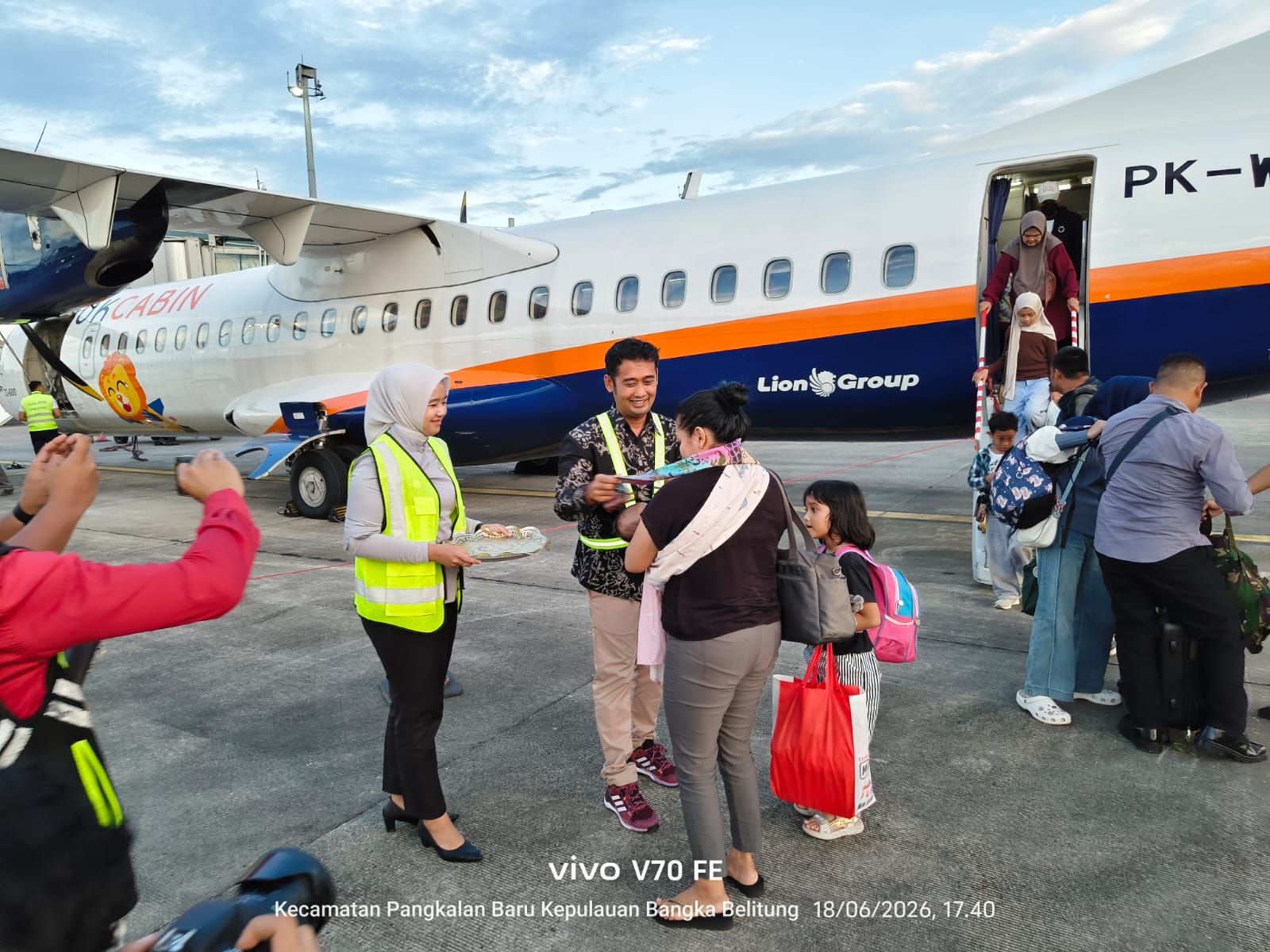 Pembukaan penerbangan Wing Air Rute Pangkalpinang -Batam (PP) bertepatan dengan Festival Pasir Padi Kota Pangkalpinang