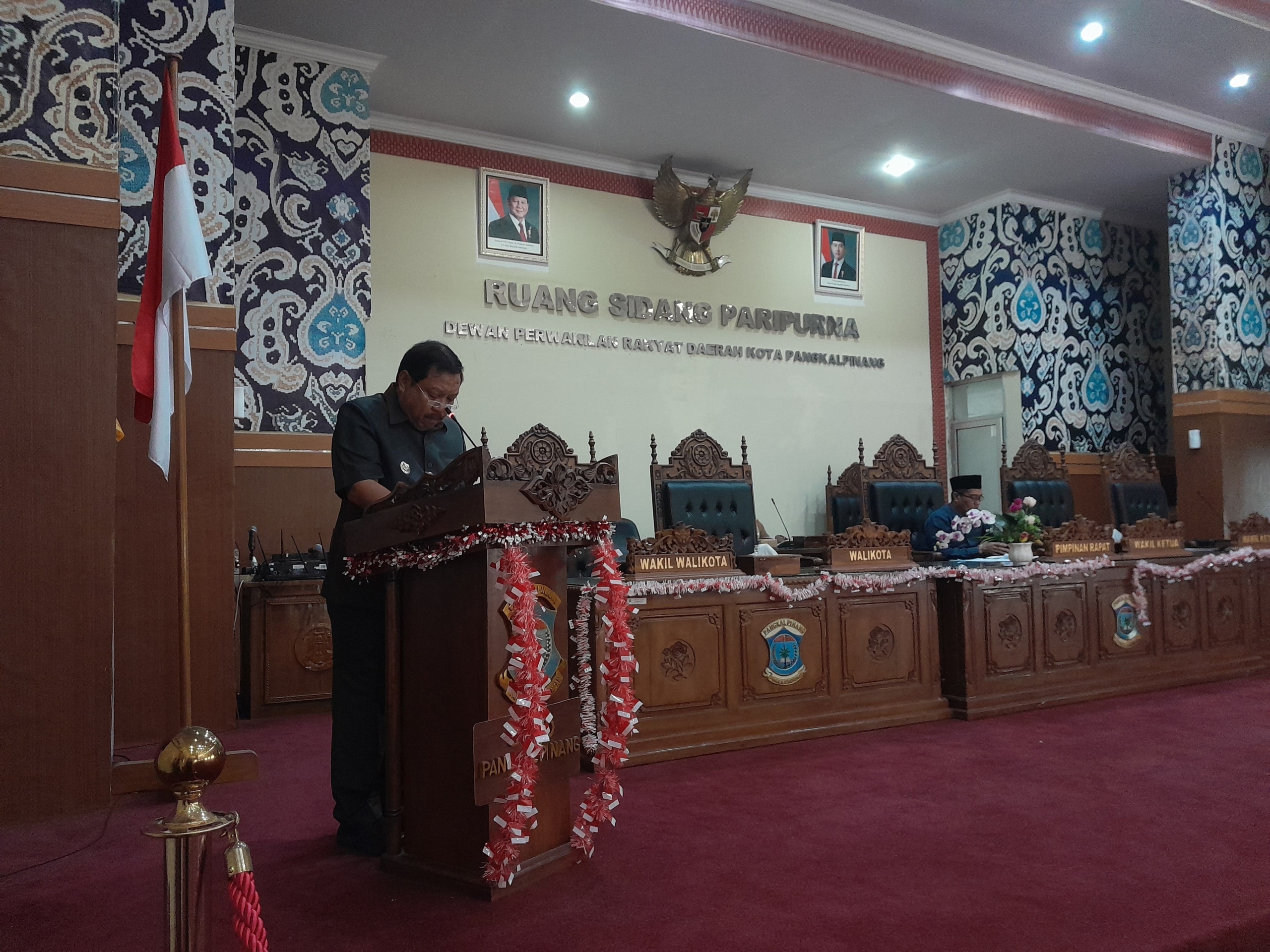 Walikota Pangkalpinang Saparudin Hadiri Rapat Paripurna masa persidangan lll tahun 2026 Di DPRD kota Pangkalpinang