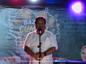 Bazar Duren Cumasi Babel 2026 Di Destar Point Pangkalpinang Resmi Dibuka Oleh Walikota Pangkalpinang Prof Udin