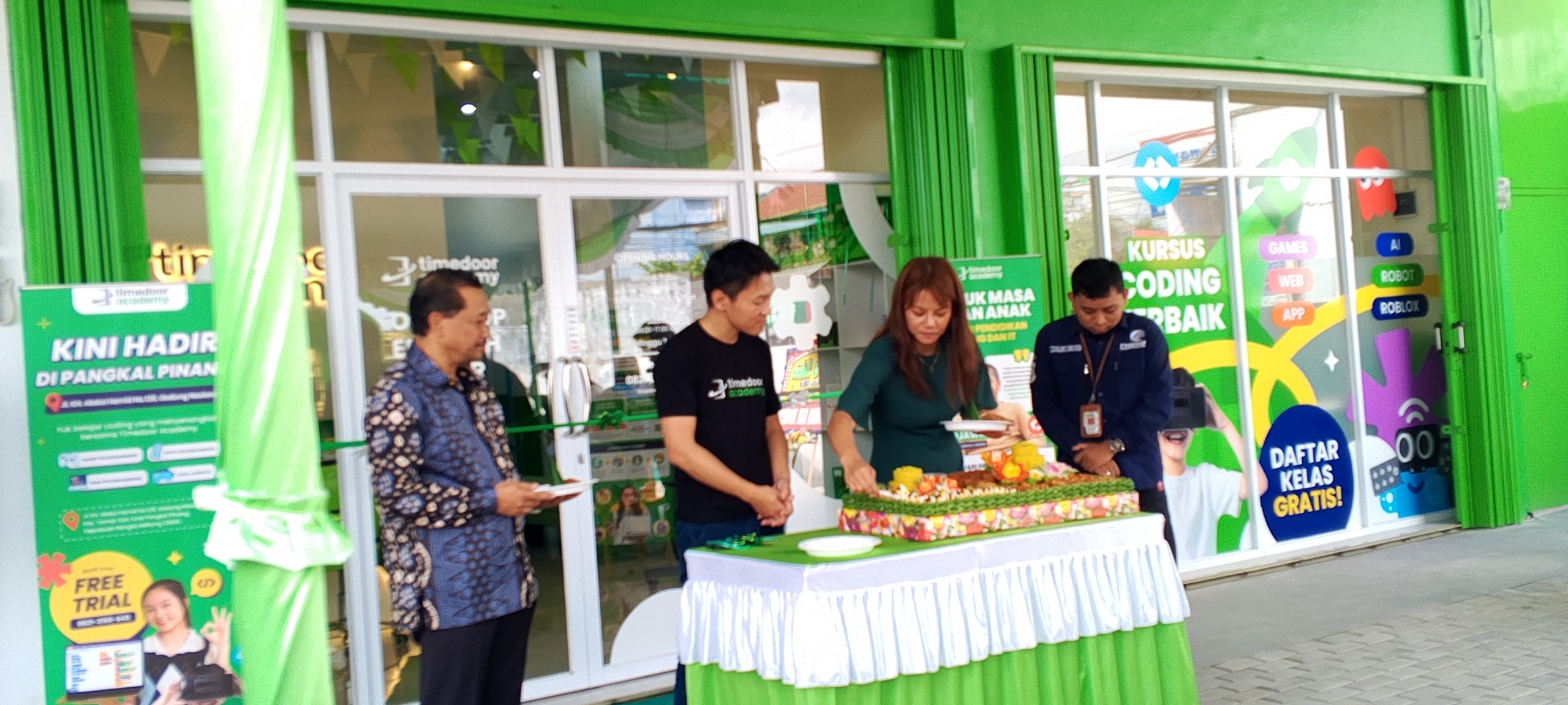 Launching TIMEDOOR ACADEMY Tempat Belajar Coding khusus anak anak pertama di Kota Pangkalpinang