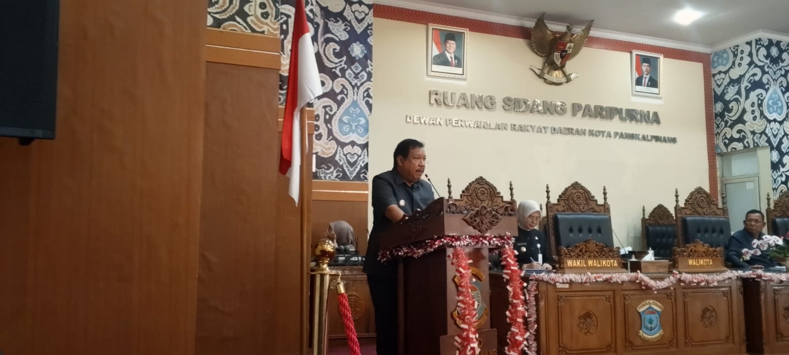 Walikota Pangkalpinang Saparudin Rapat Paripurna DPRD Kota Pangkalpinang, Penyampaian Rancangan Perubahan Tahun 2026