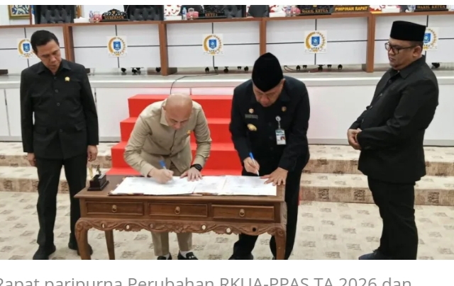 DIdit Belum masuk Teknis ,DPRD Babel Sepakati Perubahan 2026