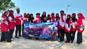 Kegiatan Family Gathering Pantai Pukan, Erma Daryanti Agenda kegiatan Bersama untuk Meningkatkan Kedisiplinan dan Silahturahmi SDN 59 Pangkalpinang