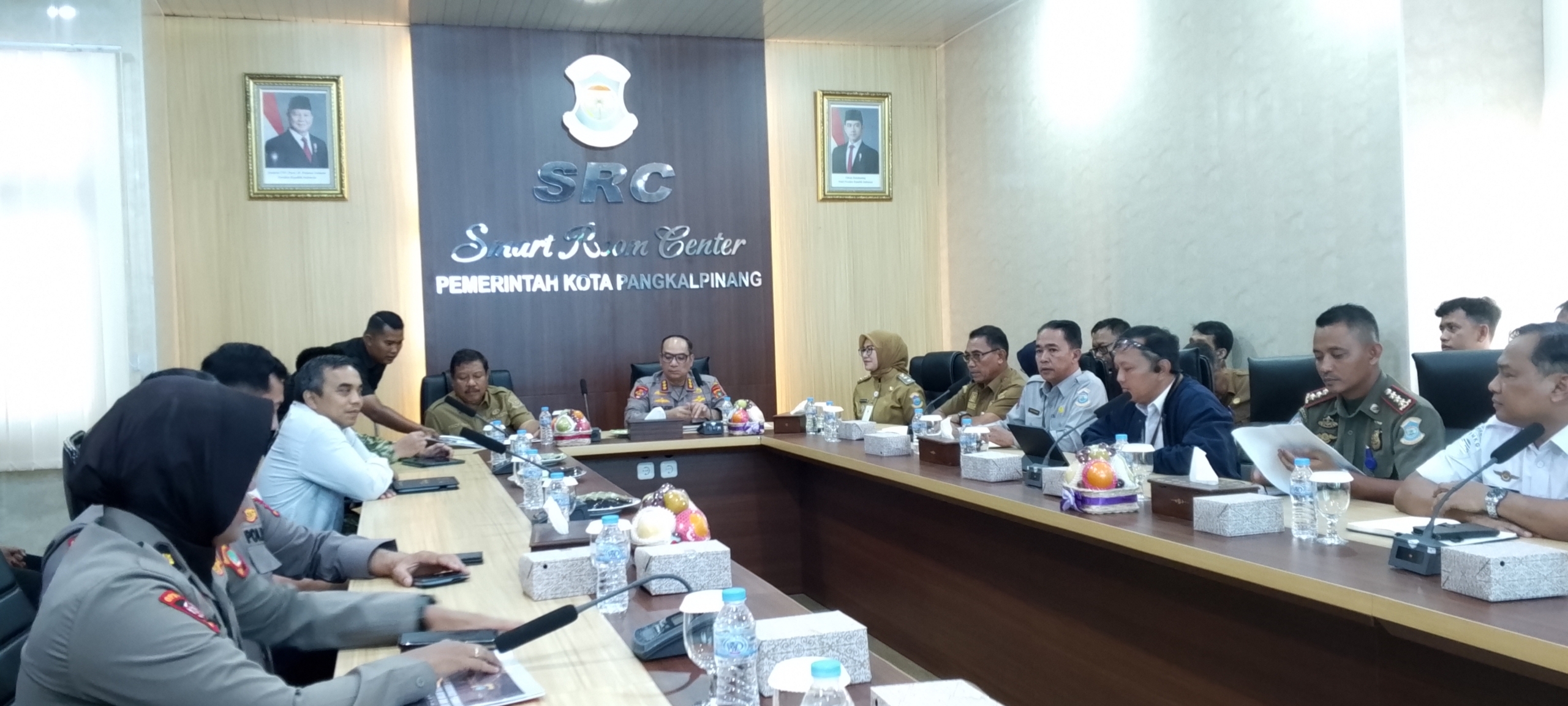 Walikota dan Wakil Walikota Bersama Dandim,Kapolresta Rapat Koordinasi Penanganan Kebakaran Hutan dan Lahan