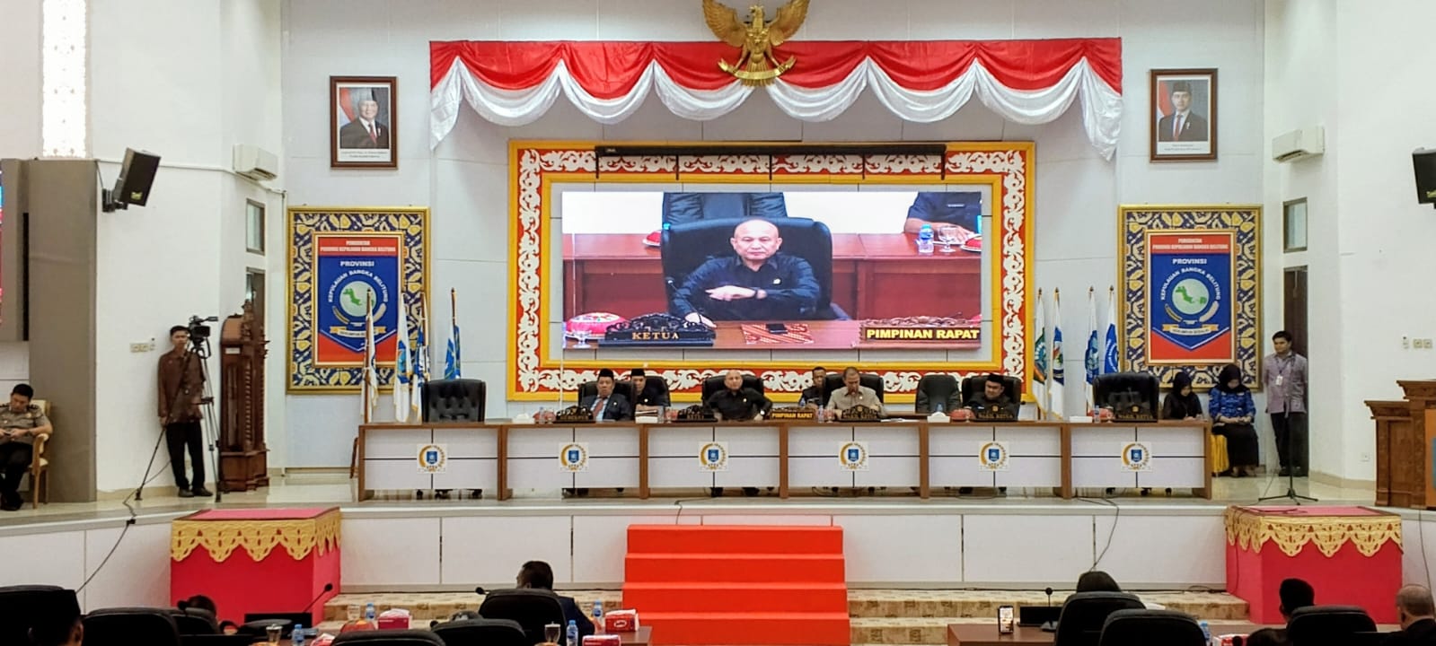 DPRD Babel Rapat Paripurna Penyampaian Ranperda Tentang Perubahan atas Perda Nomer 3 Tahun 2020 Tentang RZWP3K Provinsi Kep Babel