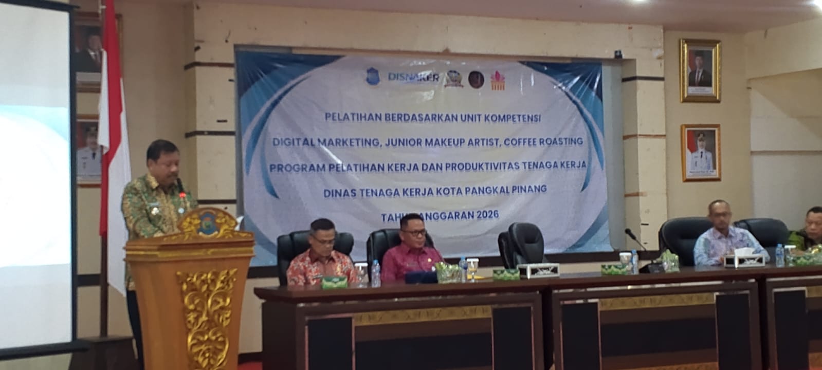 Walikota Pangkalpinang Resmi Buka Pelaksanaan Pelatihan Uji kompetensi di Balai Betason